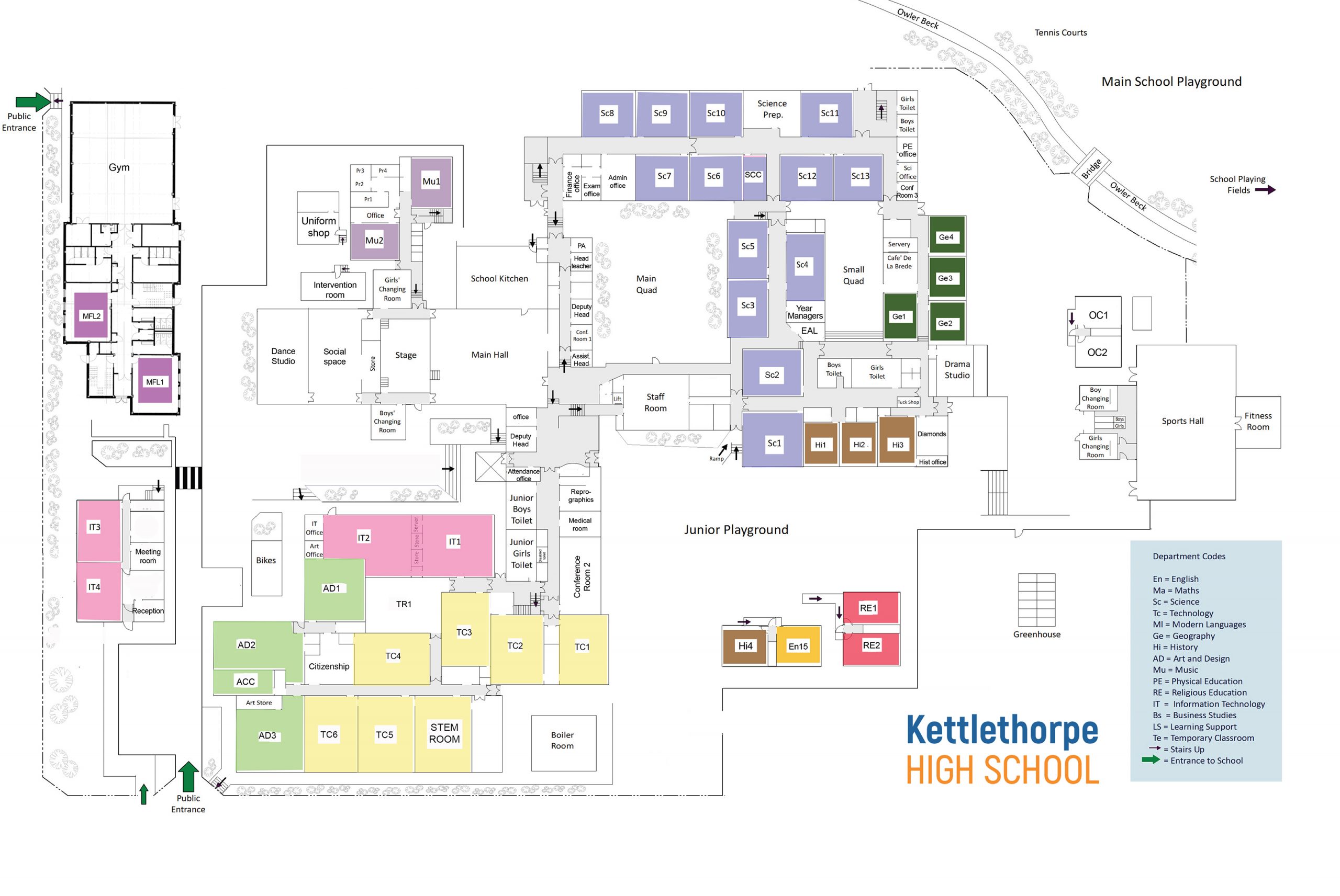 architect schools map